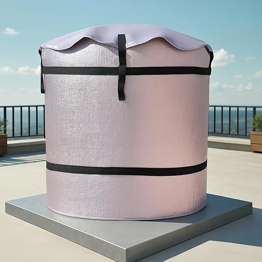 3-Layer Insulated Water Tank Cover (500,1000 Litre) – 6 mm Korean Sheet, UV & Weather Protection, Heat Resistant for Overhead Tanks