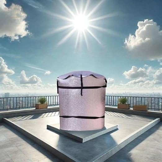 3-Layer Insulated Water Tank Cover (500,1000 Litre) – 6 mm Korean Sheet, UV & Weather Protection, Heat Resistant for Overhead Tanks
